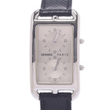 Hermes Hermes Cape Cod Du Zone CC 3.510 Boys SS / Leather Watch Quartz Silver Dealer A-Rank Used Silgrin