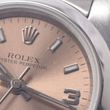 ROLEX Rolex Oyster Peacher 76080 Women's SS Watch Automatic Wound Pink / 369 Dimp A-Rank Used Silgrin