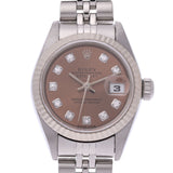 ROLEX Rolex Day Just 10P Diamond 79174G Women's WS / SS Watch Automatic Pink Shamm AB Rank Used Sinkjo