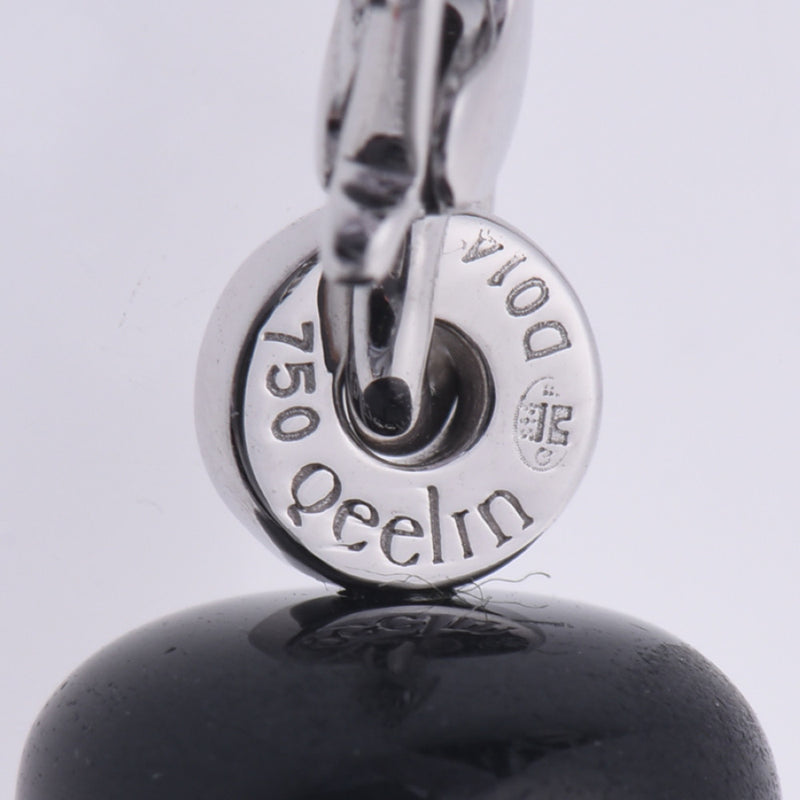其他Qeelin Kerin Diamond 0.14CT Onyx Charm UniSEX K18WG吊坠顶部A  - 级使用Silgrin