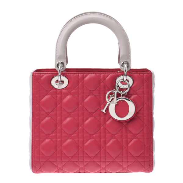 良好寄????Dior バイカラーLady Dior????ストラップ付☆2wayバッグ