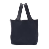 Hermes Hermes Picon Tgm黑色银色支架□H-ingraved（2004年左右）男女皆宜的毛线灰/皮革手提包B排名使用水池