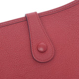 Hermes Hermes Evelin GM Red Silver Bracket□I刻（2005年左右）UniSEX Triyo钢密肩肩包B排名使用水池