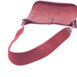 Hermes Hermes Evelin GM Red Silver Bracket □ I Engraved (around 2005) Unisex Triyo Clemance Shoulder Bag B Rank Used Sinkjo