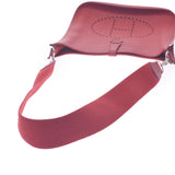 Hermes Hermes Evelin GM Red Silver Bracket□I刻（2005年左右）UniSEX Triyo钢密肩肩包B排名使用水池