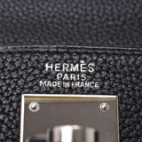 Hermes Hermes Kelly 32 Instead of Way Bag Black Silver Bracket □ G Engraved (around 2003) Women's Togo Handbags AB Rank Used Sinkjo