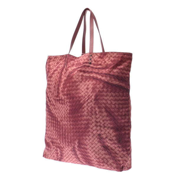 Bottegaveneta Bottega Veneta Butterfly Pink Unisex Nylon / Leather Tote Bag AB Rank Used Sinkjo