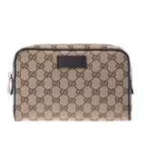GUCCI Gucci GG Pattern Outlet West Bag Belt Bag Beige / Dark Brown 449174 Unisex GG Canvas Body Bag A-Rank Used Silgrin