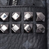 MCM MCM Backpack Mini Side Studs Black Unisex Leather Rucks Day Pack A-Rank Used Sinkjo