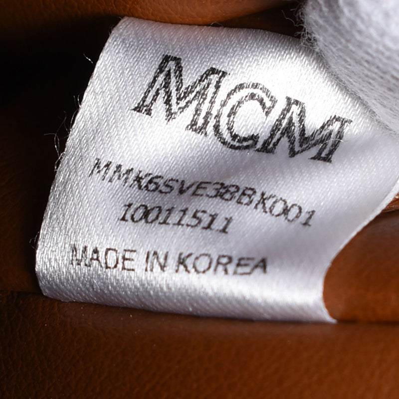 MCM MCM Moem Backpack Side Studs Black Unisex Curf Rucks Day Pack A-Rank Used Silgrin