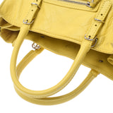 Balenciaga Valenciaga The Paper Mini 2way Bag Yellow 357333 Women's Curf Handbag B Rank Used Silgrin