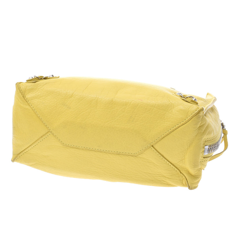 Balenciaga Valenciaga The Paper Mini 2way Bag Yellow 357333 Women's Curf Handbag B Rank Used Silgrin