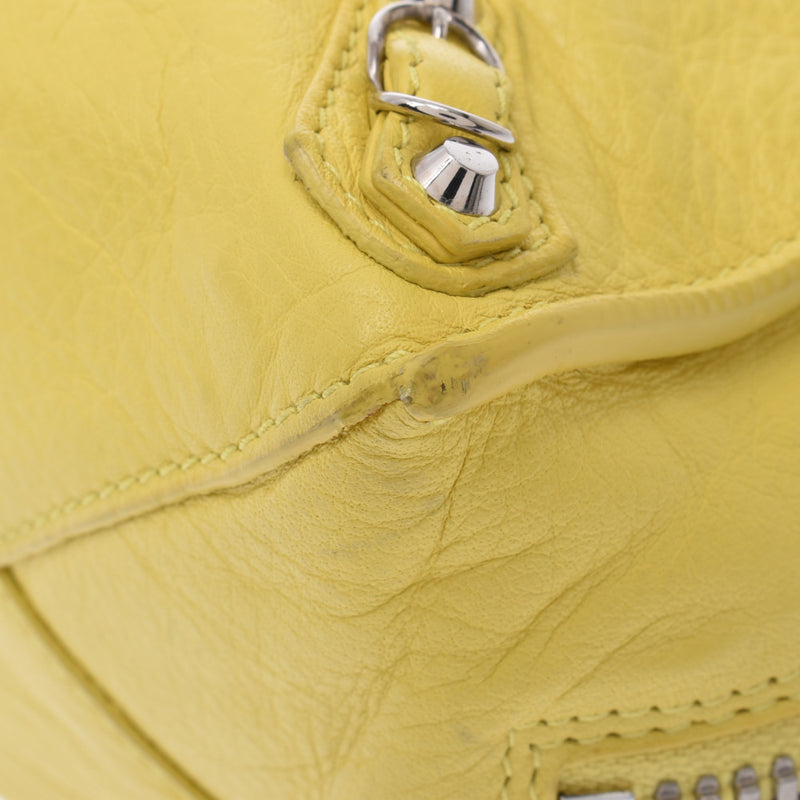 Balenciaga Valenciaga The Paper Mini 2way Bag Yellow 357333 Women's Curf Handbag B Rank Used Silgrin