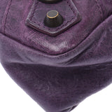 BALENCIAGA Valenciaga The First 2way Bag Purple Women's Curf Handbag B Rank Used Silgrin