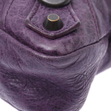 BALENCIAGA Valenciaga The First 2way Bag Purple Women's Curf Handbag B Rank Used Silgrin