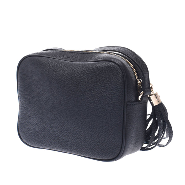 GUCCI Gucci Soho Small Disco Bag Black 308364 Ladies Leather Shoulder Bag A-Rank Used Silgrin