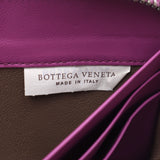 Bottegaveneta Bottega veneta圆形紧固件紫色B05639903L男女皆宜的鳄鱼长钱包B排名使用Silgrin