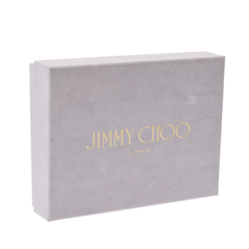 Jimmy Choo Jimmy Choo Reeee卡与卡片银/黑色男女皆宜的皮革硬币案例一排等级使用水池