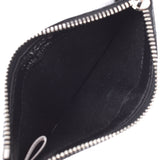Jimmy Choo Jimmy Choo Reese Card with Card Silver / Black Unisex Leather Coin Case A Rank Used Sinkjo