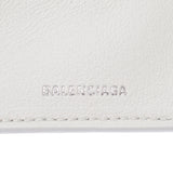 BALENCIAGA バレンシアガ ミニウォレット コンパクトウォレット 白 593813 ユニセックス カーフ 三つ折り財布 未使用 銀蔵