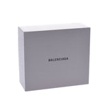 BALENCIAGA Valenciaga Compact Wallet Crocolaxed White 593813 Unisex Leather Three Folded Wallets Unused Silgrin