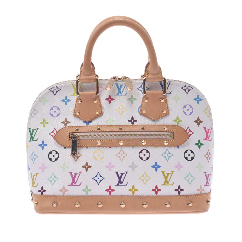 Louis Vuitton White Multicolor Alma