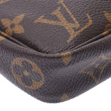 LOUIS VUITTON Monogram Pochette附件棕色M51980女士Monogram帆布附件袋A级二手Ginzo