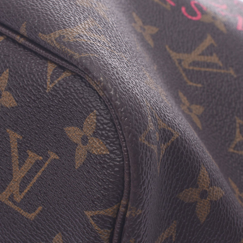 Louis Vuitton Monogram Neverfull mm rose andian m40940 Unisex Monogram canvas tote bag