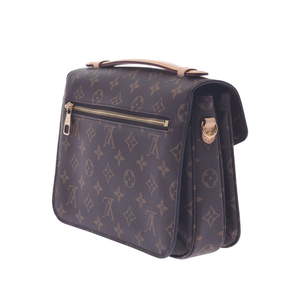 LOUIS VUITTON ルイヴィトン モノグラム  ポシェットメティスMM 2WAYバッグ ブラウン M44875 レディース モノグラムキャンバス ハンドバッグ 新同 中古 銀蔵