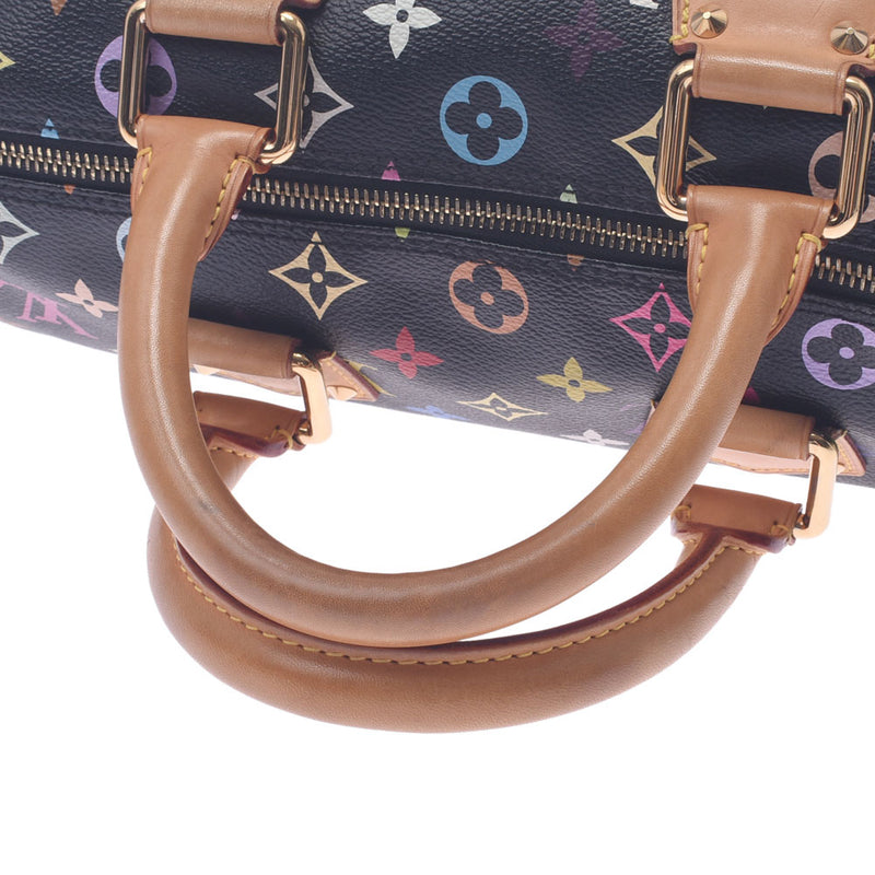 LOUIS VUITTON ルイヴィトン マルチカラー スピーディ30 ノワール M92642 レディース モノグラムマルチカラー ハンドバッグ ABランク 中古 銀蔵