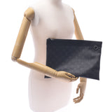 LOUIS VUITTON Louis Vuitton Monogram Eclipse Pochette Discovery Black/Grey M62291 Men's Monogram Eclipse Canvas Clutch Bag A Rank Used Ginzo