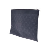 LOUIS VUITTON Louis Vuitton Monogram Eclipse Pochette Discovery Black/Grey M62291 Men's Monogram Eclipse Canvas Clutch Bag A Rank Used Ginzo