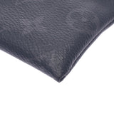 LOUIS VUITTON Louis Vuitton Monogram Eclipse Pochette Discovery Black/Grey M62291 Men's Monogram Eclipse Canvas Clutch Bag A Rank Used Ginzo