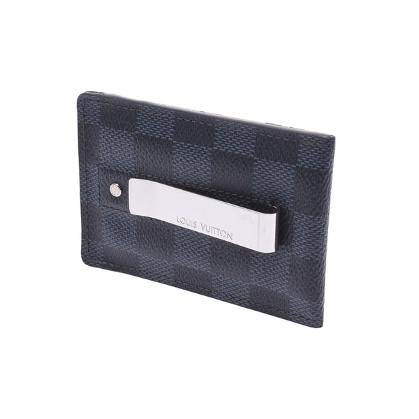 Louis Vuitton Louis Vuitton Damier Cobalt Portecart Pans Cobalt N63217 Men's Damie Campbus Card Case B Rank Used Sinkjo
