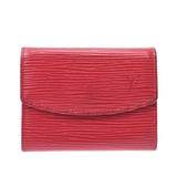 Louis Vuitton Louis Vuitton Epiporto Monument Monumental Red M63417 Women's Epireser Coin Case B Rank Used Silgrin