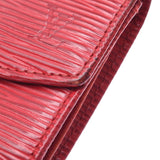 Louis Vuitton Louis Vuitton Epiporto Monument Monumental Red M63417 Women's Epireser Coin Case B Rank Used Silgrin