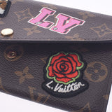 Louis Vuitton Louis Vuitton Monogram Portfoy Usara LV Stories Brown M63318 Women's Monogram Canvas Long Wallet A-Rank Used Silgrin