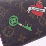 Louis Vuitton Louis Vuitton Monogram Portfoy Usara LV Stories Brown M63318 Women's Monogram Canvas Long Wallet A-Rank Used Silgrin