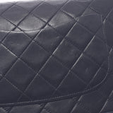 Chanel Chanel Matrasse链肩双翼飞机黑金支架女士Lamskin单肩包B等级使用Silgrin