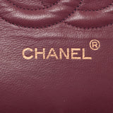 Chanel Chanel Matrasse链肩双翼飞机黑金支架女士Lamskin单肩包B等级使用Silgrin