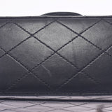 Chanel Chanel Matrasse链肩双翼飞机黑金支架女士Lamskin单肩包B等级使用Silgrin