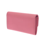 Chanel Chanel Fastener Long Wallet Cocomark Pink Women's Caviar Skin Long Wallet AB Rank Used Sinkjo