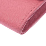 Chanel Chanel Fastener Long Wallet Cocomark Pink Women's Caviar Skin Long Wallet AB Rank Used Sinkjo