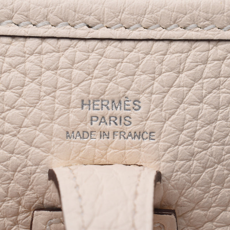 Hermes Hermes Evelin TPM Nata Silver Bracket Z雕刻（大约2021岁）女士Triyo钢铁单肩包未使用的Silgrin