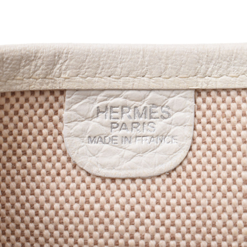 Hermes Hermes Evelin Evelin 2 PM White Silver Bracket □ I Engraved (around 2005) Unisex Towal Ash / Leather Shoulder Bag B Rank Used Sinkjo