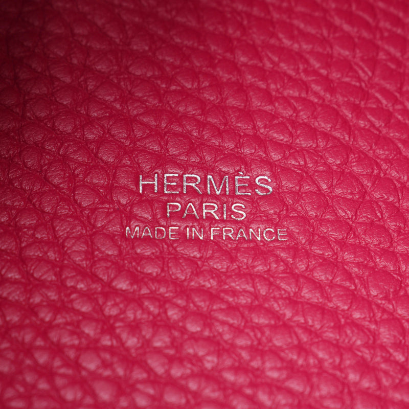 HERMES エルメス ピコタンロック PM エクラ ローズメキシコ/赤系 シルバー金具 Z刻印(2021年頃) レディース トリヨンクレマンス スイフト ハンドバッグ 新品 銀蔵