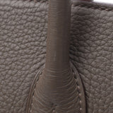 HERMMES爱马仕巴金30乙烷银金属零件O刻印（2011年左右）女士三丽英克里曼斯手提包AB等级二手银藏