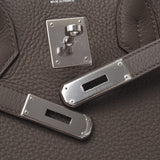 HERMMES爱马仕巴金30乙烷银金属零件O刻印（2011年左右）女士三丽英克里曼斯手提包AB等级二手银藏