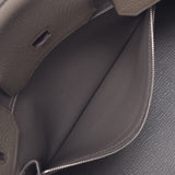 HERMMES爱马仕巴金30乙烷银金属零件O刻印（2011年左右）女士三丽英克里曼斯手提包AB等级二手银藏