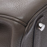 HERMMES爱马仕巴金30乙烷银金属零件O刻印（2011年左右）女士三丽英克里曼斯手提包AB等级二手银藏